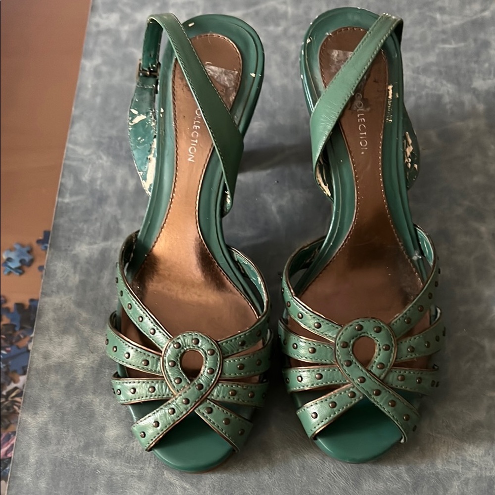 Marks & Spencer Green Strappy Women's Heels